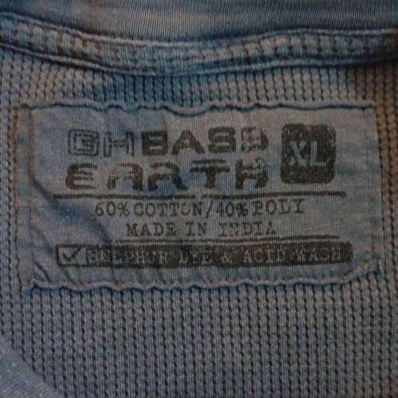 GHBASS Earth, Long-Sleeved Thermal Tee, Men's XL  Americana, acid washed Graphic - Picture 3 of 7